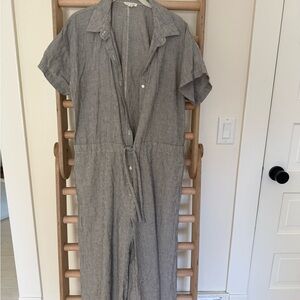 Eileen Fisher Black and White Striped Shirt